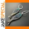 Vintage Fish-Shaped Silver Earrings for Women
