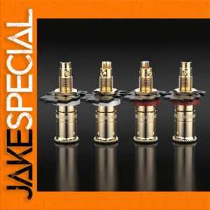 Premium Gold-Plated Banana Binding Posts for Audio