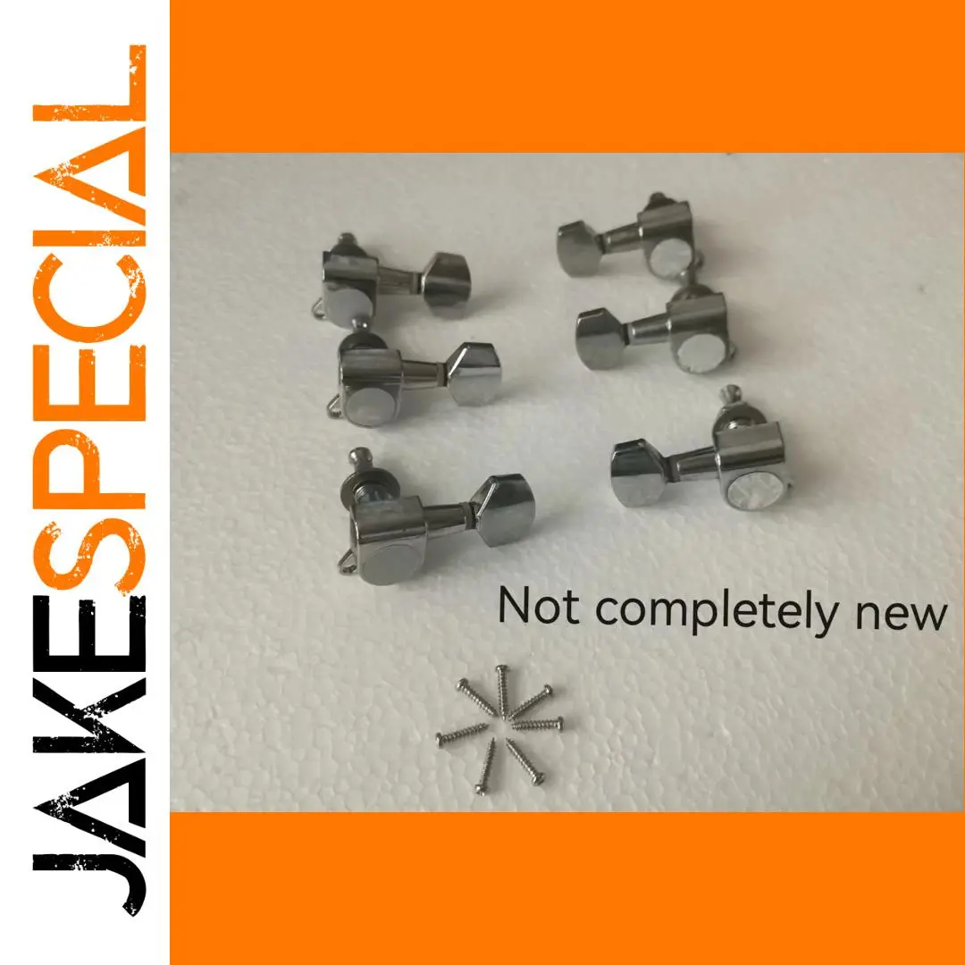Chrome Electric Guitar Tuning Pegs Set (6pcs) 1 Chrome Electric Guitar Tuning Pegs Set (6pcs)