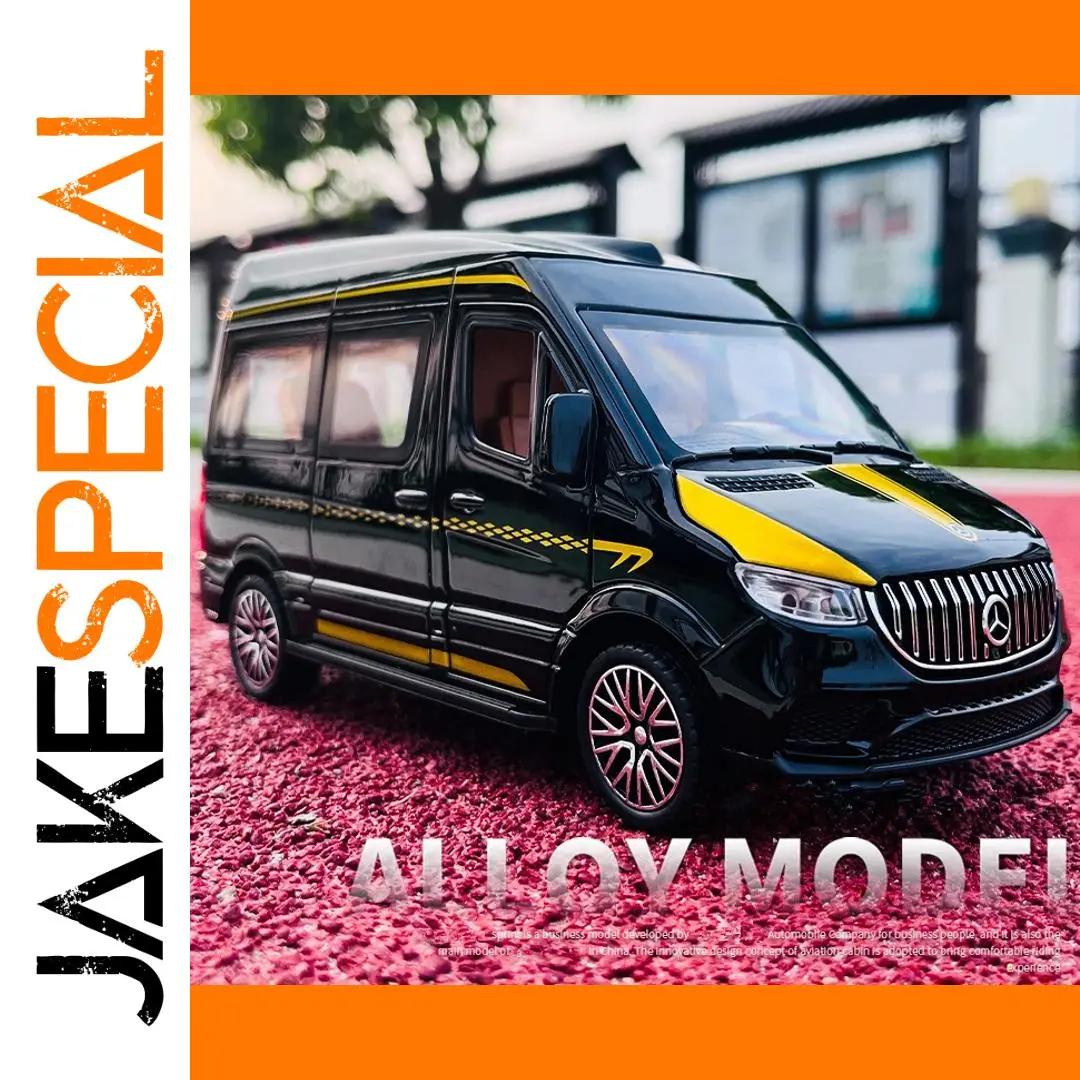Black Mercedes-Benz Sprinter Van Model 1:24 Scale 1 Black Mercedes-Benz Sprinter Van Model 1:24 Scale