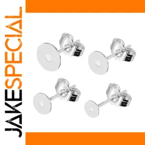 Silver-Tone Earring Base Set for DIY Jewelry