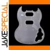 G400 Acrylic Guitar Body Template with Double Cutaway