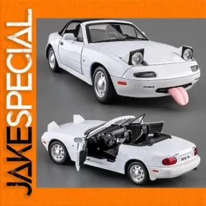 White Mazda MX-5 1:24 Diecast Model