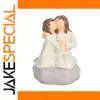 Greece-Style Embracing Girls Resin Sculpture