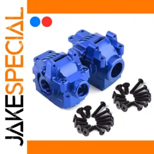 Blue Metal Differential Housing Set for 1/10 RC Models