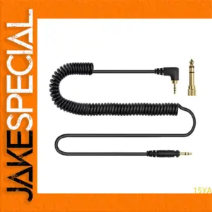 EAH DJ1200 Spring-Style Audio Cable with Gold Plugs