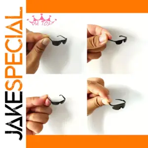 Black Wraparound Sunglasses for 1/6 Scale Figures
