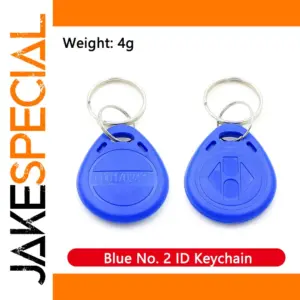 Blue RFID Keychain Access Card Set