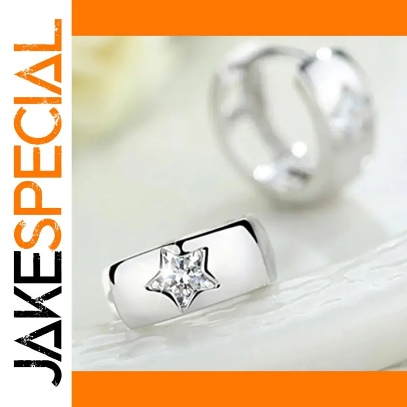 Shine Bright with the Silver Star Hoop Earrings 1 348abe2cdf3d41bc83c87630 product image