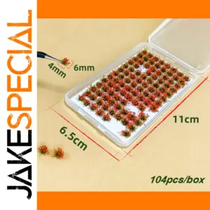 Miniature Flower and Grass Model Kit (104 Pieces)
