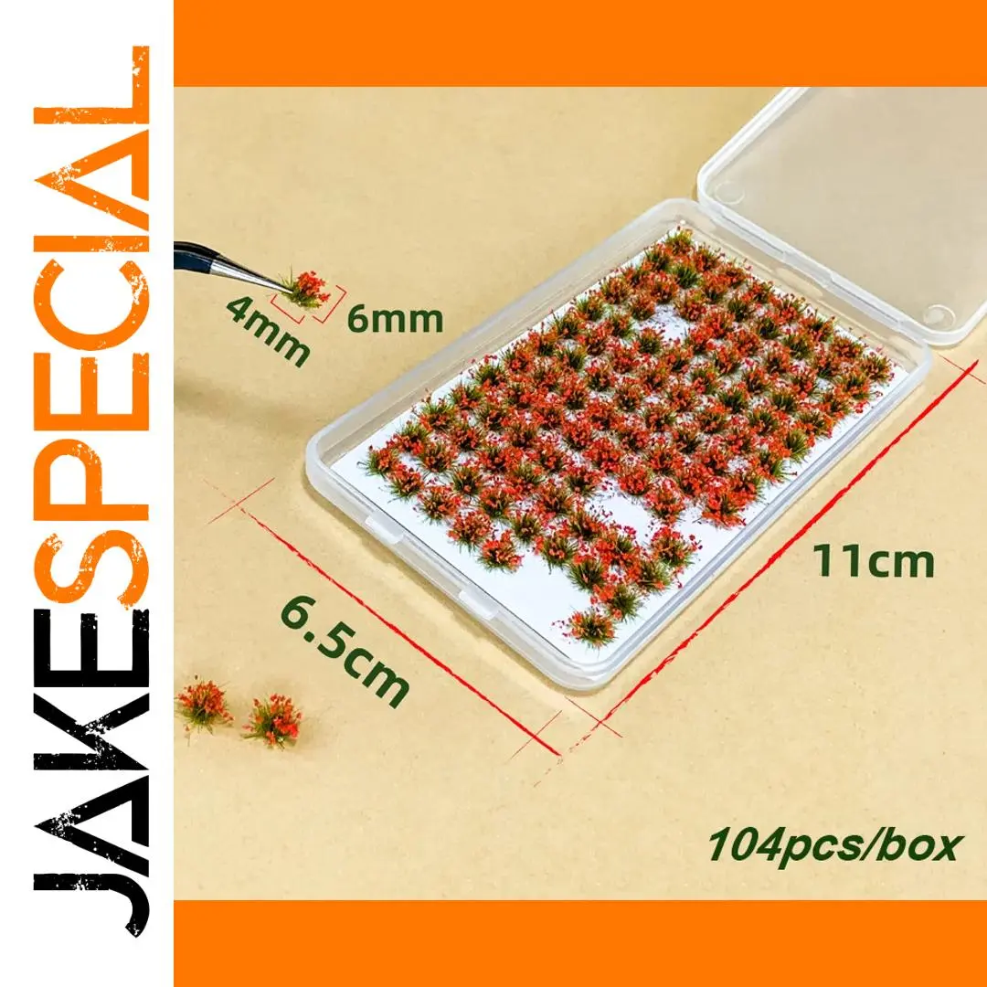 Miniature Flower and Grass Model Kit (104 Pieces) 1 Miniature Flower and Grass Model Kit (104 Pieces)