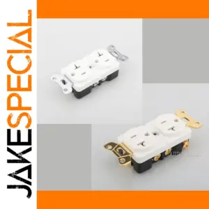 Premium Gold & Rhodium Power Receptacle for High-End Audio