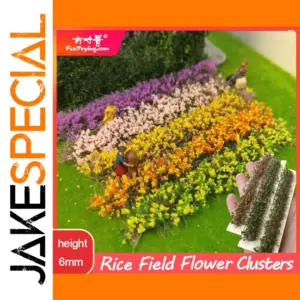 Vibrant Mini Rice Field Grain Model Set