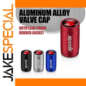 Aluminum Alloy Tire Valve Caps Set in 4 Colors