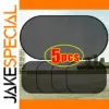 Black Nylon Car Sunshade Set for Windows
