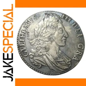 Antique 1696 England Crown Replica Coin