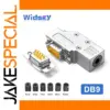 DB9 Mini Metal Shell RS232 Connector 90° L-Type