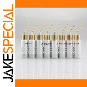 8-Piece Gold-Plated Banana Plug Set