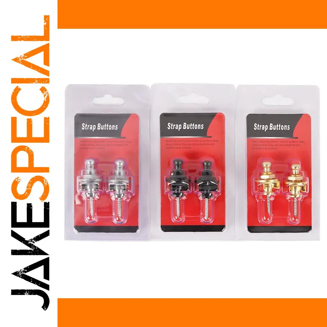 Durable Guitar Strap Lock Set with Steel Locks 1 Durable Guitar Strap Lock Set with Steel Locks