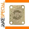 Gold Guitar Neck Plate with Engravings