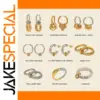 Stainless Steel Triple Hoop Earring for Women