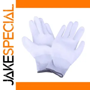 White Non-Slip Industrial Gloves for Repair