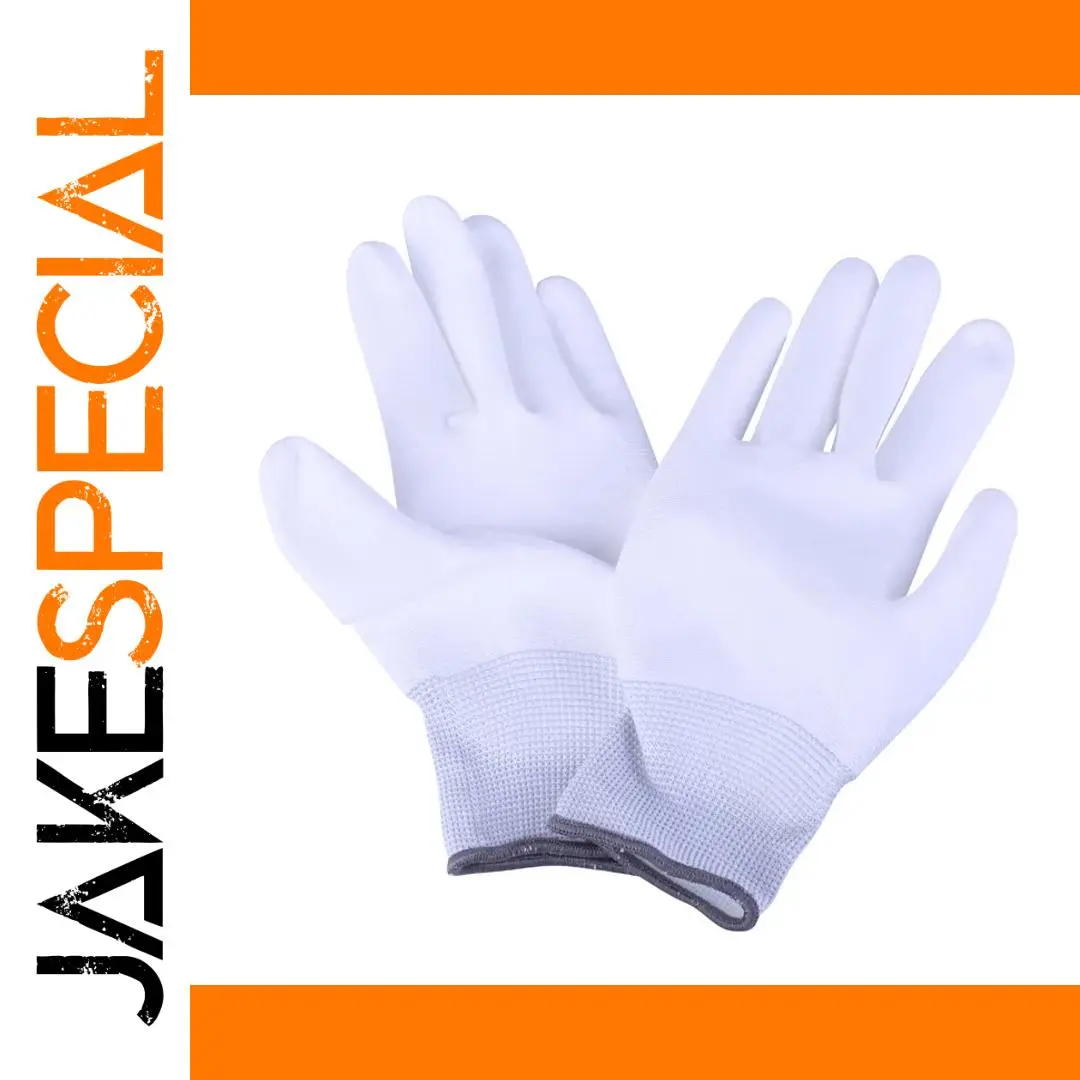 White Non-Slip Industrial Gloves for Repair 1 White Non-Slip Industrial Gloves for Repair