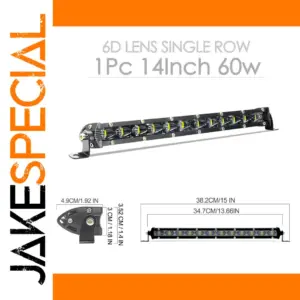 14-Inch Waterproof LED Work Light Bar