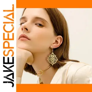 Vintage Stainless Steel Floral Earrings