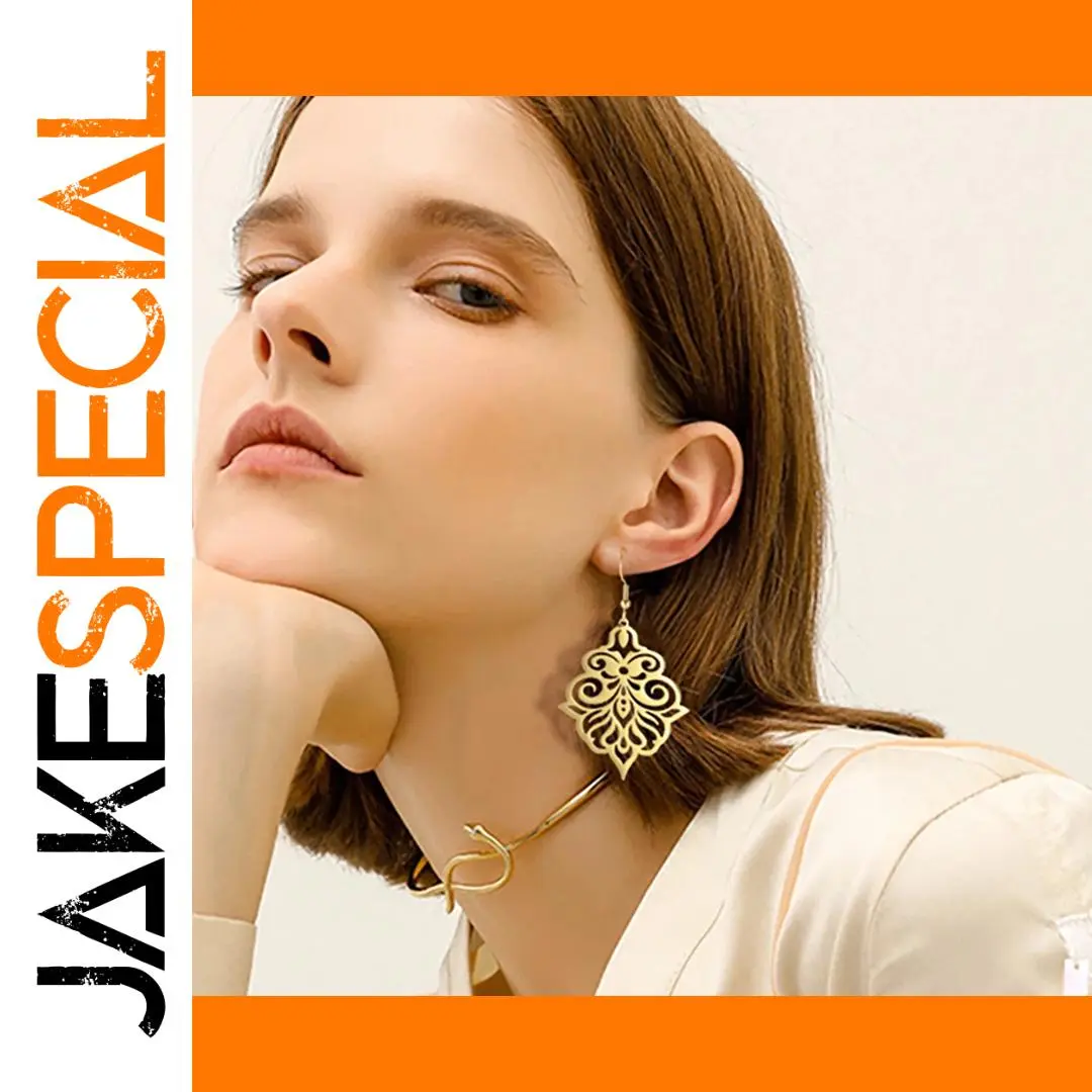 Vintage Stainless Steel Floral Earrings 1 Vintage Stainless Steel Floral Earrings