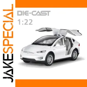 White 1:22 Scale Diecast Futuristic Car Model