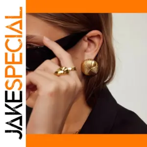 Gold Stainless Steel Earrings for Women