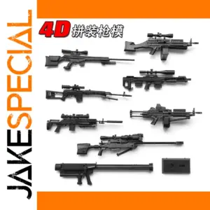 Set of 8 1/6 Scale Tactical Gun Models