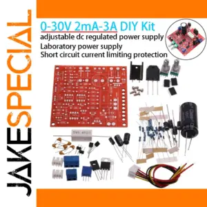 Adjustable DC Power Supply Kit 0-30V 3A