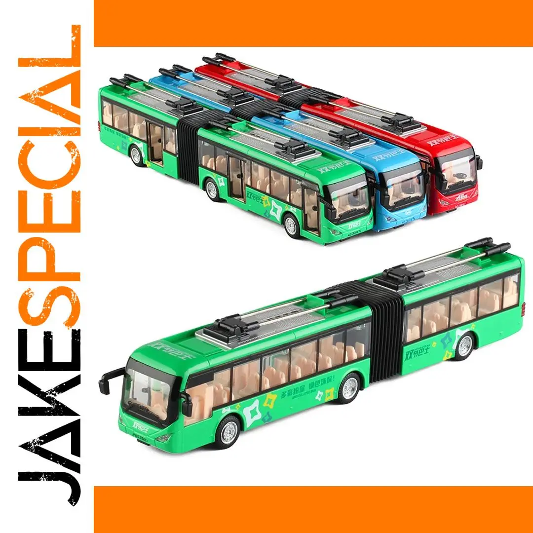 Vibrant 1:50 Alloy Double-Section Bus Model 1 Vibrant 1:50 Alloy Double-Section Bus Model