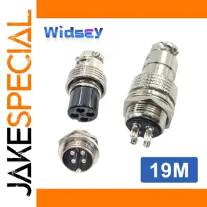 Heavy-Duty 19M Aviation Connector with 2-15 Pins