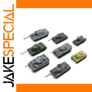 WW2 Tank Models Set of 8 in 1:144 Scale