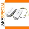 White PB Bass Guitar Pickup Set with Ceramic Magnets