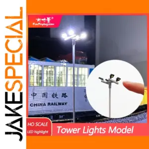 HO Scale Lighting Tower Set for Dioramas