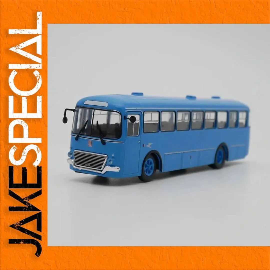 Blue Fiat 306 Bus Model 1/72 Diecast Collection 1 Blue Fiat 306 Bus Model 1/72 Diecast Collection