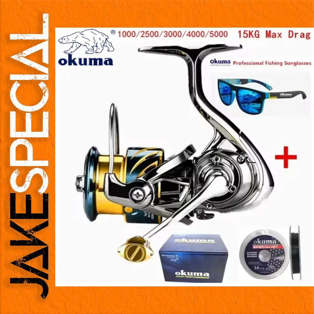 Premium All-Metal Fishing Reel Model 1000-5000 1 Premium All-Metal Fishing Reel Model 1000-5000