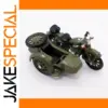 Vintage Three-Wheeled Motorcycle Diecast Model 1/64