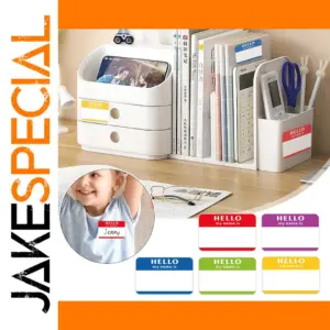 Colorful Name Tags Stickers for Clothing and Notebooks