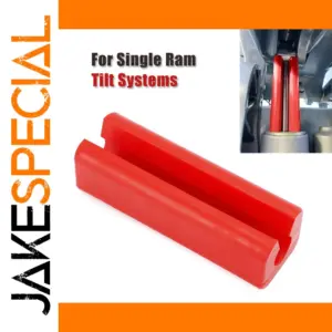 Red Outboard Tilt Motor Bracket for Single Ram Systems