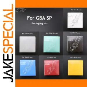 Colorful GBA SP Packaging Boxes Set