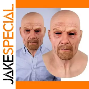 Realistic Elderly Man Mask for Adults
