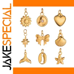 Sunflower Stainless Steel Jewelry Charm Set