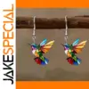 Vibrant Hummingbird Drop Earrings for Women