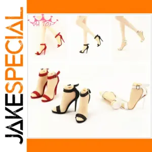 1/6 Scale Female Soldier Sandals with PVC Heels