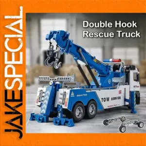 Vivid Blue Rescue Truck Model 1:18 Scale